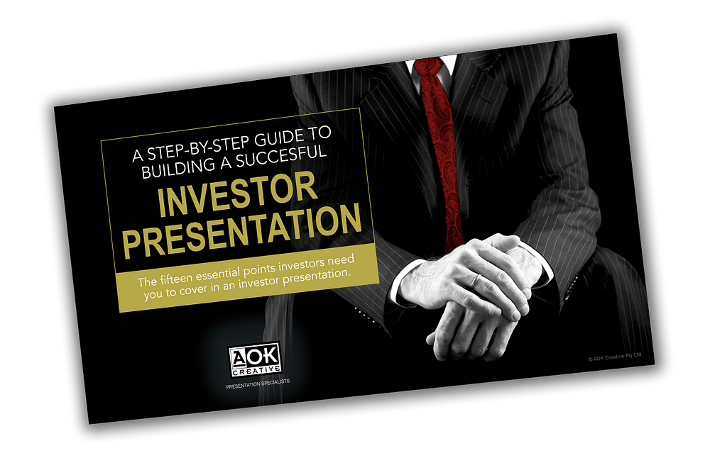 Investor presentation before and after • AOK Creative